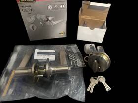32mex2d1b Defiant Satin Nickel Single Cylinder Freedom Combo Pack