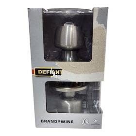 32t8600b Defiant Brandywine Keyed Entry Door Knob Stainless Steel Dual-backset