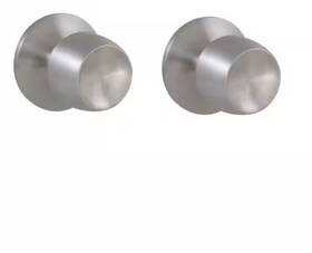 32t8640b Defiant Set Of 2 Brandywine Stainless Steel Dummy Door Knobs New