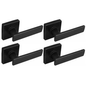 Defiant 445013515500 Westwood Matte Black Hall/closet Door Lever With Square Rose 4-pack