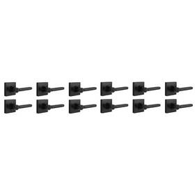 Defiant 744110517682 Tonebridge Matte Black Bed/bath Door Lever With Square Rose 12-pack