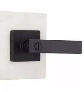 Lp1xk01a Defiant Westwood Matte Black Bed/bath Door Handle Square Rose