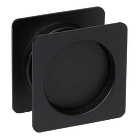 370204 Delaney Us19 Contemporary Square Pocket Door Passage - Black