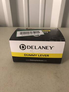 351556 Delaney Contemporary Vida Series Dummy Door Lever Polished Chrome