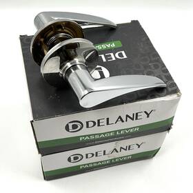 501t-dt-us26 Delaney D24726 2 Hardware 501t-dt-us26- Dayton Passage Lever Polished Chrome