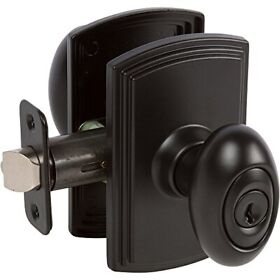 Delaney Hardware 100t-cn-black-entrance Canova Knob Entrance Black