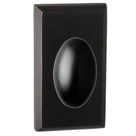 905g-1 Delaney Hardware 694036001683 Bravura Oxford Privacy Door Knob Oil Rubbed Bronze With Rectangle Trim
