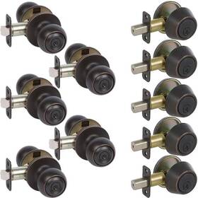 5-fairfield Delaney Hardware 694036073000 Edged Oil Rubbed Bronze Knob Entry Door Locks And 5-edged