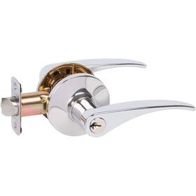 Delaney Hardware 694036207269 Contemporary Dayton Polished Chrome Keyed Entry Door Handle