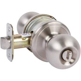 Delaney Hardware 694036323228 Grade 2 Bordain Stainless Steel Privacy Bed/bath Knob