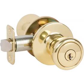 Delaney Hardware 705353845697 Brayden Classic Style Polished Brass Tulip Entry Door Knob