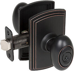364507 Delaney Italian Collection Canova Knob Passage Edged Bronze