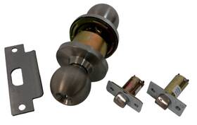 Cl100eac-32d Deltana 1-cylinder Grade 2 Round Knob Entryset In Stainless Steel