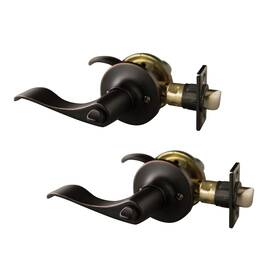 190538 Design House 044321003265 Stratford 6-way Universal Privacy Bed And Bath Door Lever Oil Rubbed B