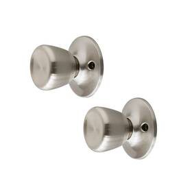 190579 Design House 044321003302 Terrace Dummy Door Knob Satin Nickel 2-pack