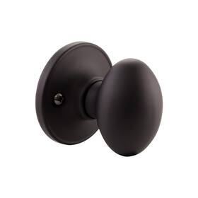 779165 Design House 044321025830 Egg Dummy Door Knob Matte Black