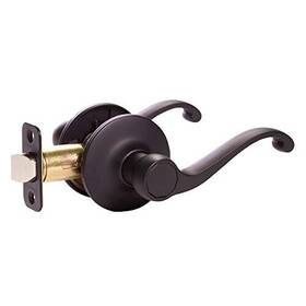 779215 Design House 044321025939 Scroll Passage Hall And Closet Door Lever Matte Black