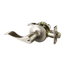 727933 Design House 044321727932 Stratford 6-way Universal Entry Door Lever Satin Nickel