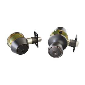728733 Design House 044321728731 Terrace 6-way Universal Entry Door Knob And Single Cylinder Deadbolt O