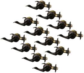 190868 Design House Stratford Privacy Door Lever Set - Bronze