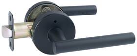 582635 Design House Eastport Privacy Door Lever Set With Round - Black
