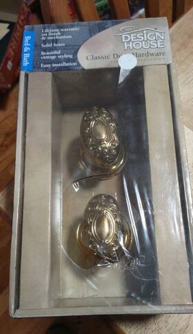 700161 Design House Todays Bed And Bath Classic Door Knob Hardware Brass Privacy Verona