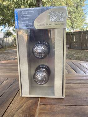 700344 Design House Bb&b Privacy Doorknob Solid Brass Fits Most Doors Danube Series