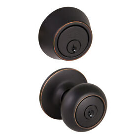 701813 Design House Cambridge Oil-rubbed Bronze Combo Entry Knob