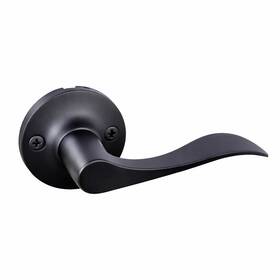 727925-mb Design House 727925 Stratford Right Handed Dummy Door Lever - Black