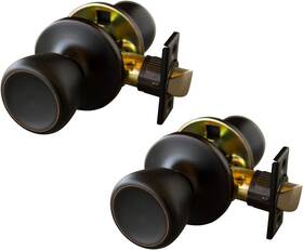 728717 Design House Terrace Interior Door Knobs Universal Passage Handle Round