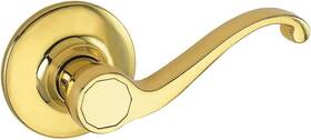 775338 Design House Scroll Dummy Door Lever Polished Brass Single Pack E