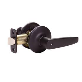 779140 Design House Delavan Privacy Door Lever Matte Black Reversible Bed Bath Handle Fits Standard