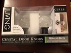Dk04r-pr Dk03r-pr Brz Cor Living Brand New Bubble Crystal Door Knobs With