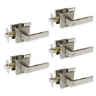 Dl01snbk Sets Brushed Nickel Privacy Door Handle Levesr Fit For Heavy