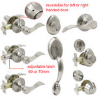 Dl12061sn Probrico Front Door Handle Set Brushed Nickel Privacy Passage Levers