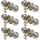 Dl607snbkus6pack Probrico Privacy Door Knobs Interior Bed And Bath 718399798667