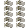 Dl607snps-us10pack Probrico Round Satin Nickel Passage Door Knobs Interior 696397025315