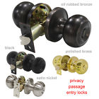 Dl609 Probrico Home Door Knobs Privacy And Passage Handles Brushed Nickel