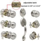 Dl609sn 70610 Entry Front Door Handle Set Lock Deadbolt Privacy Passage Knobs