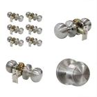 Dl609snpsus6pack Probrico Passage Door Lock Brushed Nickel Interior Keyless 718399730636