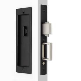 Dontay 726084320222 Rectangular Privacy Pocket Door Mortise Lock And Edge Pull Narrow Modern Slidin