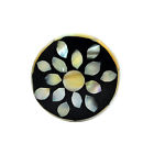 Drawer Pulls Cabinet Black Horn Set Knobs Pearl 2