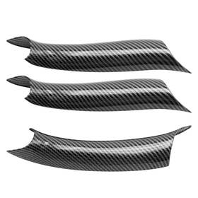 Xy0165 Duzforei 3pcs Door Handle Cover Carbon Fiber Interior Pull Replace