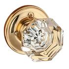 Dyn-1830-priv-us3 Dynasty Hardware Classic Rosette Crystal Style Door Knob 636134553206