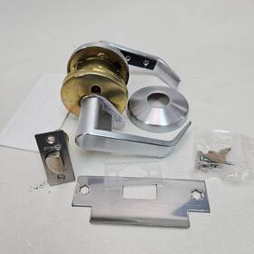 Aus-30-26d Dynasty Hardware Commercial Duty Passage Door Lock Satin Chrome
