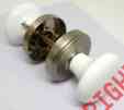 E5204-4-30g Amerock Porcelain Passage Door Nickel Closet Knob White Ensembles