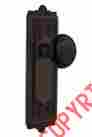 Eadblk-10-ob Nostalgic Warehouse Egg Dart Plate Black Porcelain Knob Complete Passage Set