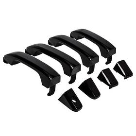 At-35 Ecotric 4pcs Exterior Door Handles Replacement Standard Gloss Black