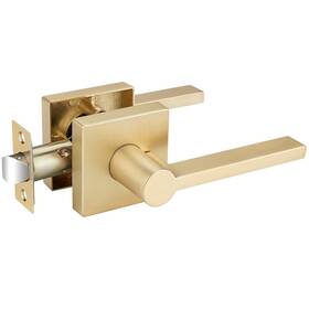 B09p6k4469 Ehomeware 1 Pack Passage Door Handles Satin Brass Knobs Interior Hallway