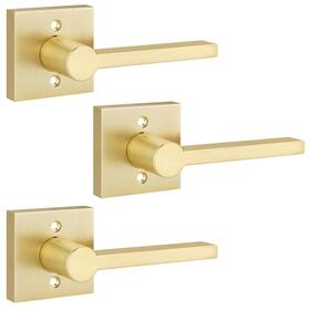 B0byzd9nhg Ehomeware 3 Pack Gold Dummy Door Handle Heavy Duty Single Sided Interior Le